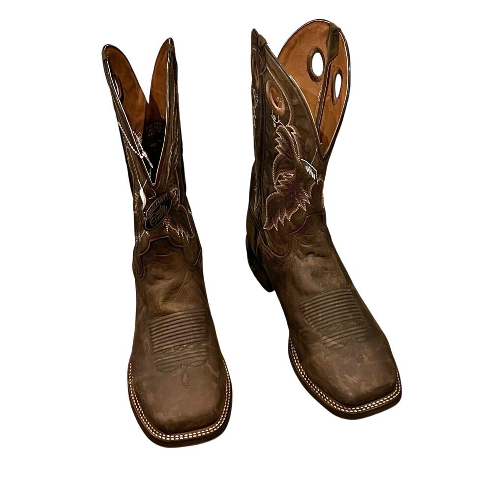 Dan Post Men's Abram Western Performance Boots Broad Square Toe Size 11W NWB - Picture 7 of 16